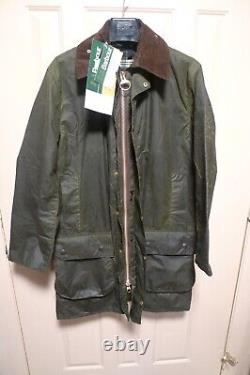 BARBOUR- A200 BORDER WAX COTTON JACKET- NEW OLD STOCK With TAGS -SAGE -MADE @UK-36