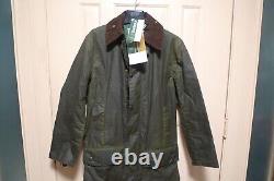 BARBOUR- A200 BORDER WAX COTTON JACKET- NEW OLD STOCK With TAGS -SAGE -MADE @UK-36