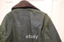 BARBOUR- A200 BORDER WAX COTTON JACKET- NEW OLD STOCK With TAGS -SAGE -MADE @UK-36