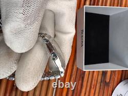 BULOVA Ladies Diamond Bezel Watch Stainless 6.5 Bracelet C8671242 New Old Stock