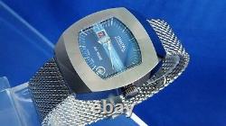 BWC Automatic 24HR Jump Hour Swiss Watch Vintage Circa 70s NOS, Serviced BF 1582