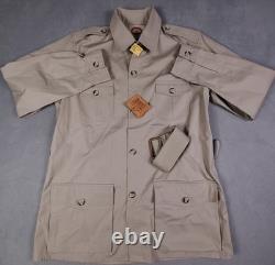 Banana Republic Vtg New Old Stock Mens Safari Jacket Coat Beige Tan Khaki Sz 44L