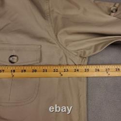 Banana Republic Vtg New Old Stock Mens Safari Jacket Coat Beige Tan Khaki Sz 44L