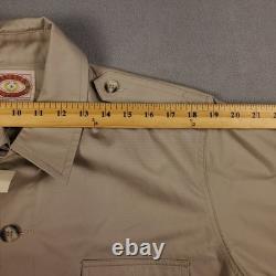 Banana Republic Vtg New Old Stock Mens Safari Jacket Coat Beige Tan Khaki Sz 44L