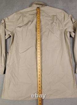 Banana Republic Vtg New Old Stock Mens Safari Jacket Coat Beige Tan Khaki Sz 44L