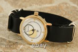 Best men's gift Space style USSR watch RAKETA COPERNICUS 2609 Moon & Earth NOS