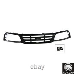 Black Front Grille withBar For 99-03 Ford F150 Pickup Truck 04 Hertiage FO1200376