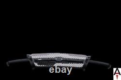 Black Grille with Mesh Insert Gray For 03-07 Chevy Silverado 1500 2500 3500 Pickup