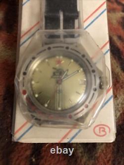 Bottom Komandirskie Vintage Mechanical Watch CCCP Water Proof New Old Stock