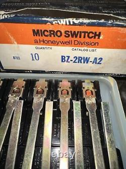 Box of 10 HONEYWELL MICRO SWITCHES BZ-2RW-A2 SNAP ACTION New Old Stock