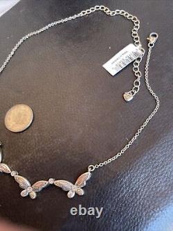 Brighton Butterfly Effect Necklace RARE NEW OLD STOCK Vintage NWT Crystal