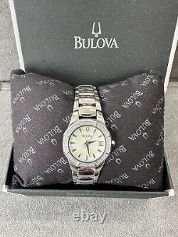 Bulova 27mm Diamond Bezel Watch 96R102 / New Watch, Old Stock / Orig MSRP $350