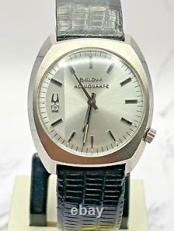 Bulova Accutron Accuquartz N2 1972 Watch. Rare NOS! With Display Case