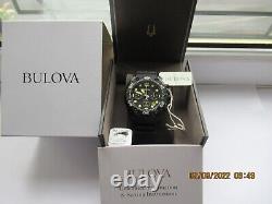 Bulova Sea King 300m Divers Uhf 262 Khz Sapphire Glass Date Watch Nos Tag Boxed