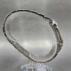 Bulova Tank Watch Men 27mm White Dial Silver Tone Date Rectangle NOS New Battery