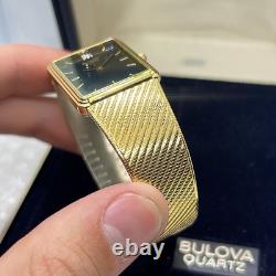 Bulova Vintage Watch Dress Watch STAR DIAL RARE NOS Gold Color