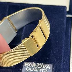 Bulova Vintage Watch Dress Watch STAR DIAL RARE NOS Gold Color