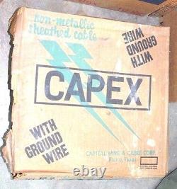 CAPEX Cable Wire 250' 12/2 NM ROMEX Cable with Ground BLACK CU NOS NEW Old Stock