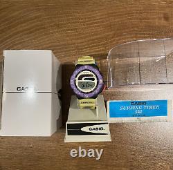 CASIO SUF-120A-9 Surfing Timer Rare Vintage Digital Watch NOS NIB