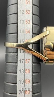 CHAIKA Vintage USSR Women's Mechanical Finger Ring Watch Red Dial NOS Box