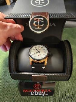 CT Scuderia Testa Piatta Swiss Made Quartz Big Date Black/Rose Men's Watch NOS