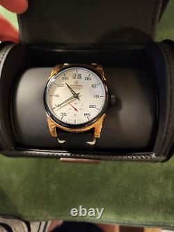 CT Scuderia Testa Piatta Swiss Made Quartz Big Date Black/Rose Men's Watch NOS