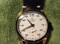 CT Scuderia Testa Piatta Swiss Made Quartz Big Date Black/Rose Men's Watch NOS