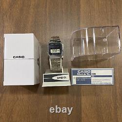 Casio AL-180 Rare Vintage Batteryless Solar Lcd Digital Watch NOS NIB 668