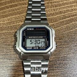 Casio AL-190WD-1A Rare Vintage Batteryless Solar Lcd Digital Watch NOS NIB