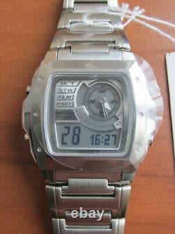 Casio Efa-123d Edifice Active Dial Full Stainless Steel 100m New Old Stock Nos