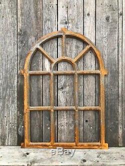 Cast iron Arch industrial style window frame 94x67cm Mirror frame No glass