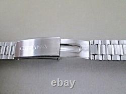 Certina lady's watch day & date black dial all stainless steel NSA band NOS