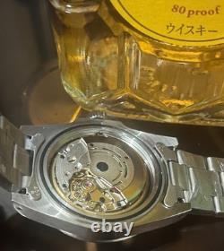 Chronotac explorer automatic mechanical watch GMT orange cane 1655 NEW old stock