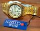 Citizen 21 Jewels Gold Automatic Watch NOS Vintage Day Date Japan Rare