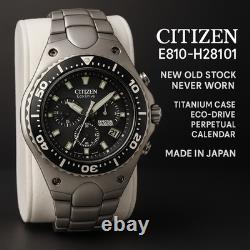 Citizen E810-H28101 NOS Vintage 40mm Watch Japan Quartz New Old Stock Rare