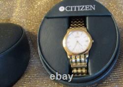 Citizen Eco-Drive Gold Tone G430-T001793 Watch, (NEW OLD STOCK)