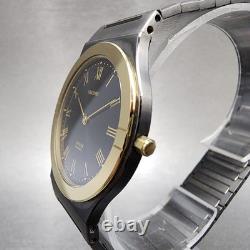 Citizen Exceed Watch Men 32mm Black Dial Two Tone Round 7903-781431 New Batt NOS