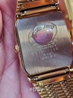Citizen Quartz Gold Tone Vintage Square Watch Japan Made New Old Stock