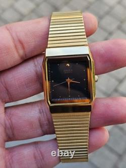 Citizen Quartz Gold Tone Vintage Square Watch Japan Made New Old Stock