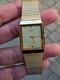 Citizen Quartz Vintage Gold Tone Square Watch Japan Made New Old Stock