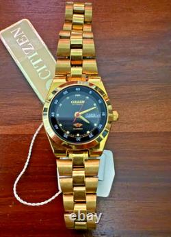 Citizen Women's Gold Automatic Watch NOS 21 Jewels Day Date Vintage