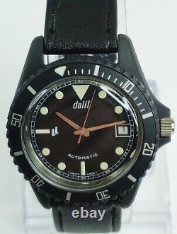 Dalil Automatic Divers Watch 1990s Vintage Swiss NOS New Old Stock Cal fe 5611