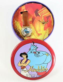 Disney Aladdin Watch by Fossil withTin Case & Pin Brand New Old Stock Vintage