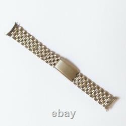 Double Beads Of Rice Steel Vintage Bracelet Heuer Camaro Rare 19mm NOS
