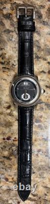 Duboule Sussex Mens 20j Automatic Watch Black Leather Strap New Old Stock Blk
