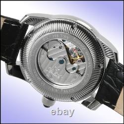 Duboule Sussex Mens 20j Automatic Watch Black Leather Strap New Old Stock Blk