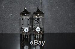 ECC83 12AX7 EI Yugoslavia Telefunken Long Smooth Plates 17mm NOS Matched Pair