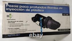 ECO FLO 1/2 HP Plastic Shallow Well Jet Pump New Old Stock 7.5 Gal PM At 5 Feet