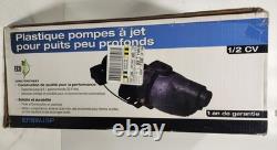 ECO FLO 1/2 HP Plastic Shallow Well Jet Pump New Old Stock 7.5 Gal PM At 5 Feet