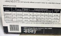 ECO FLO 1/2 HP Plastic Shallow Well Jet Pump New Old Stock 7.5 Gal PM At 5 Feet